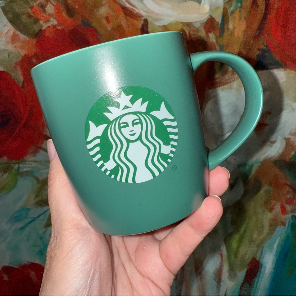 Starbucks Classic Green Ceramic Coffee Tea Mug 11 oz Cup Dishwasher & Microwave